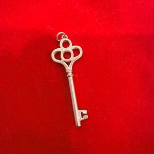 Sterling Silver Crown Key Pendant